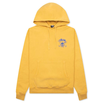 Skull & Bones Pigment Dyed Hoodie - Honey