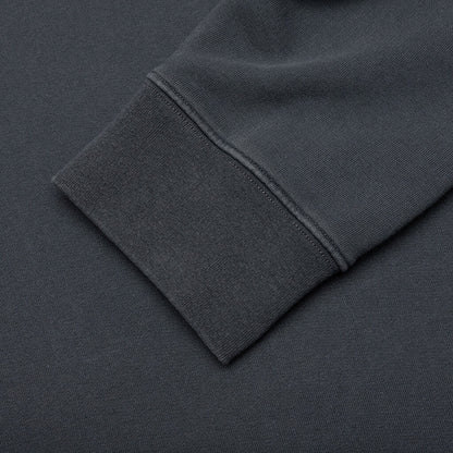 Reverse Applicated Stitch Logo Sweatshirt - Washed Black