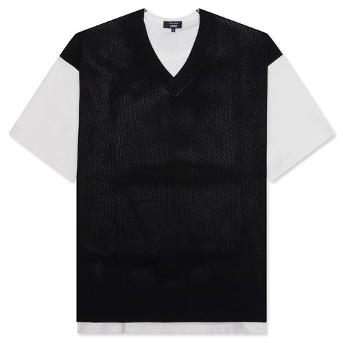 Cotton Jersey x Polyester T-Shirt - White