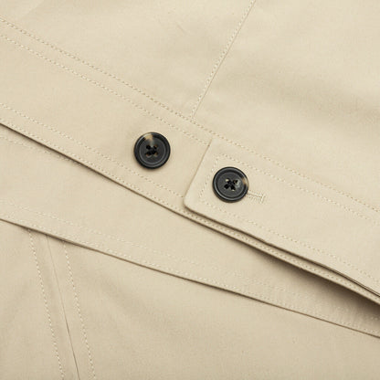 Tailored Cotton Zip-Up Jacket - Taupe