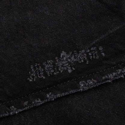 Tailored Denim Shorts - Black