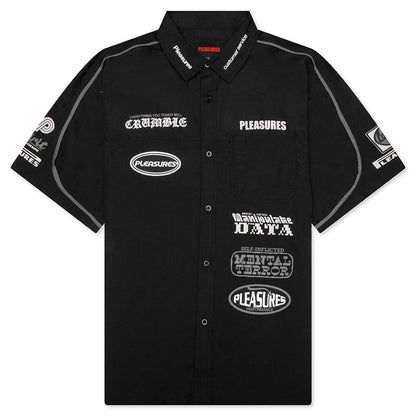 Terror Button Up Shirt - Black