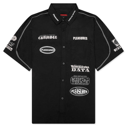 Terror Button Up Shirt - Black