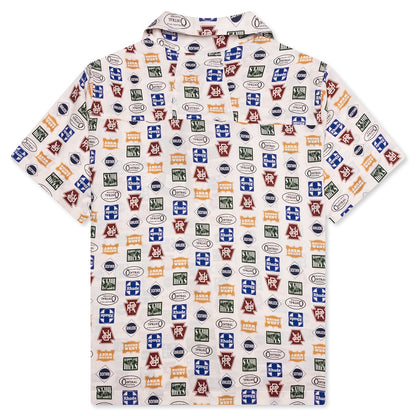 Trucker Print Silk Shirt - Multi