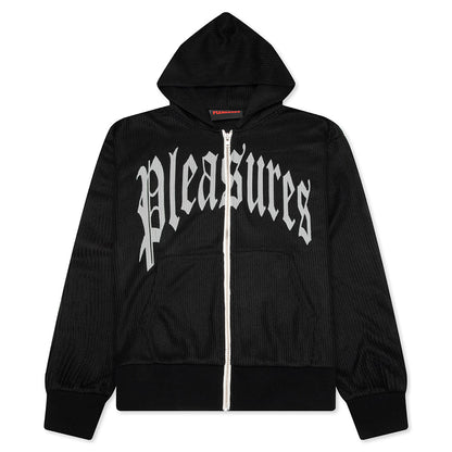 Twitch Knitted Zip Hoodie - Black