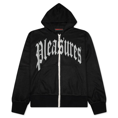Twitch Knitted Zip Hoodie - Black