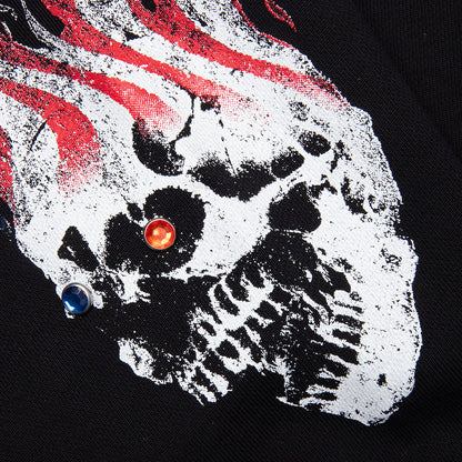 VLONE Flag Zip Up Hoodie - Black
