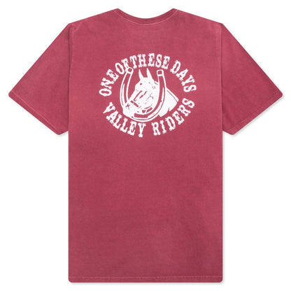Valley Riders Tee - Burgundy