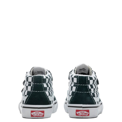Toddler Sk8-Mid Reissue V "Checkerboard" - Scarab/True White