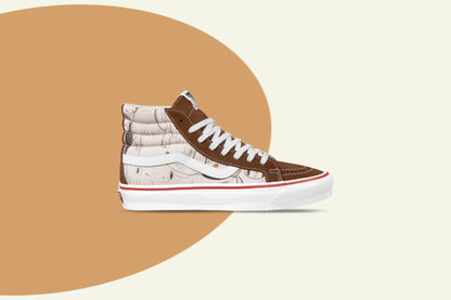 Vans Vault x Javier Calleja OG Sk8-Hi LX - Potting Soil/True White