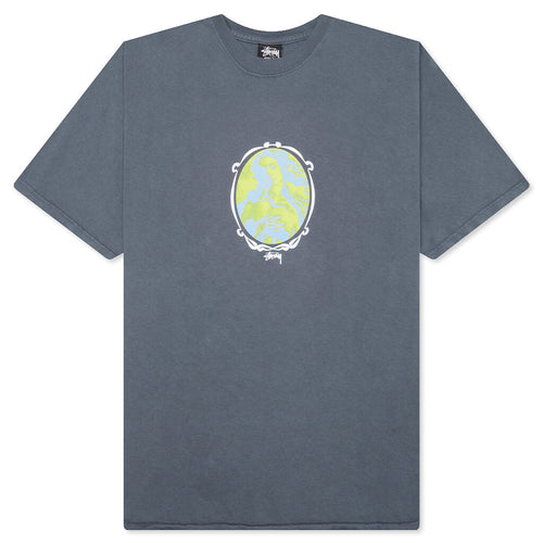 Venus Oval Pig. Dyed Tee - Indigo