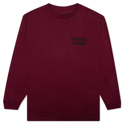Crewneck L/S T-Shirt Type 3 - Burgundy