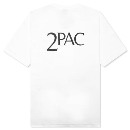 Tupac Crewneck Type-1 T-Shirt - White