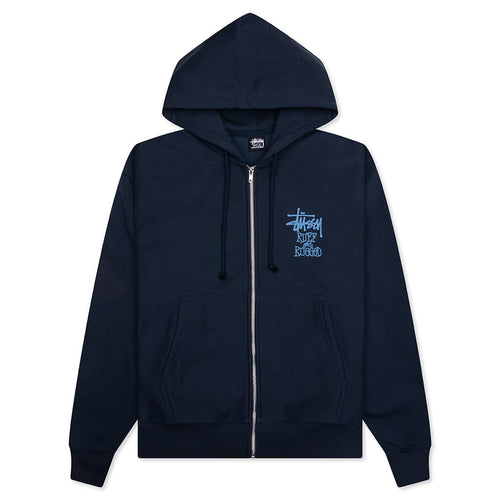 Well Suited Zip Hoodie - Navy