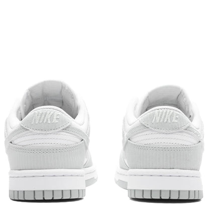 Women's Dunk Low - White/Light Silver