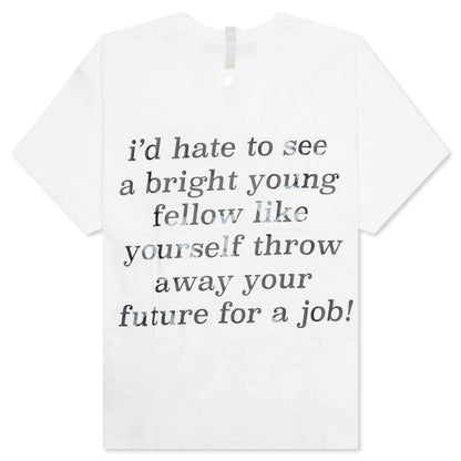Work Sucks T-Shirt - Selenite White
