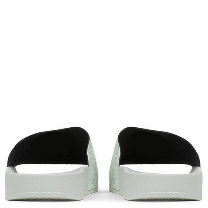 Adilette Slides - Linen Green