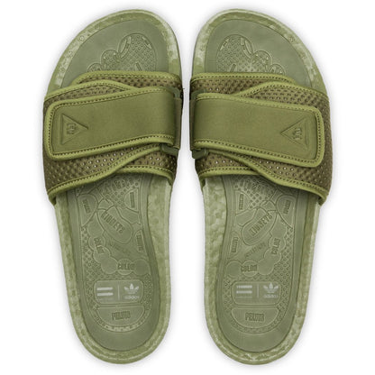 Adidas Originals x Pharrell Williams Boost Slide - Olive Cargo