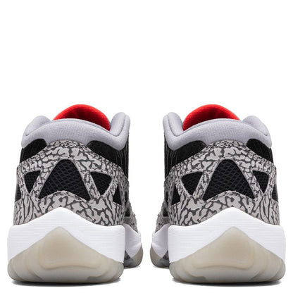 Air Jordan 11 Retro Low IE "Black Cement" - Black/Fire Red