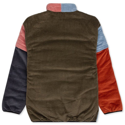 Color Blocked Micro Puffer W/ Removable Sleeves - Multi