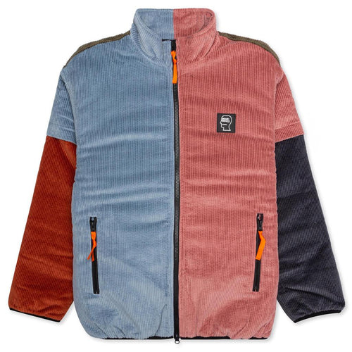 Color Blocked Micro Puffer W/ Removable Sleeves - Multi