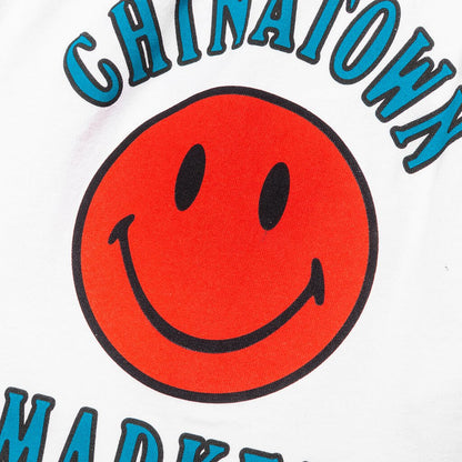 Chinatown Smiley Multi Sweatshorts - White