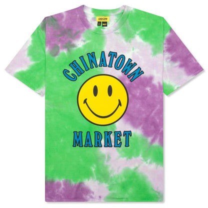 Chinatown Smiley Multi T-Shirt - Tie Dye