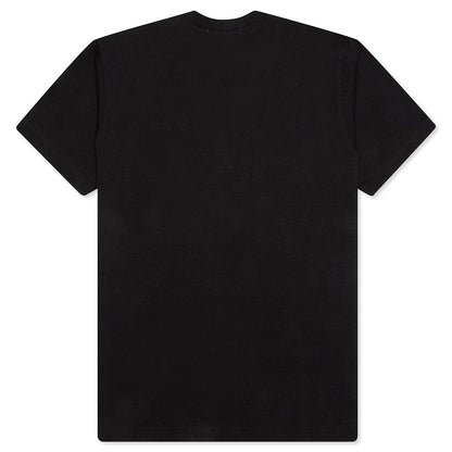 Comme Des Garcons SHIRT Front Logo S/S Tee - Black