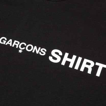 Comme Des Garcons SHIRT Front Logo S/S Tee - Black