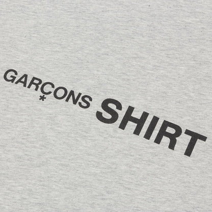 Comme Des Garcons SHIRT Front Logo S/S Tee - Grey