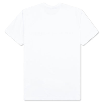 Comme Des Garcons SHIRT Front Logo S/S Tee - White