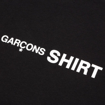 Comme Des Garcons SHIRT Rear Logo L/S Tee - Black
