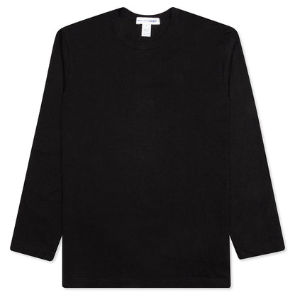 Comme Des Garcons SHIRT Rear Logo L/S Tee - Black
