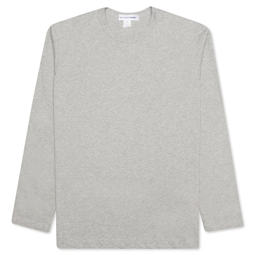Comme Des Garcons SHIRT Rear Logo L/S Tee - Grey