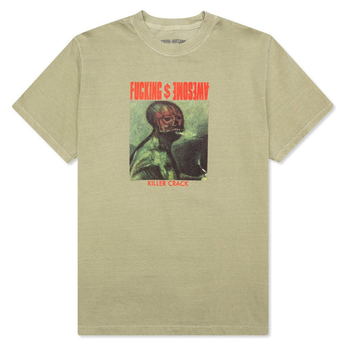 Killer Crack Tee - Pigment Dyed Khaki