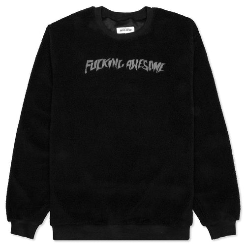 Pile Polar Fleece Crewneck - Black