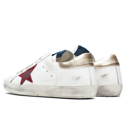 Super-Star Sneakers - White/Dark Red/Platinum