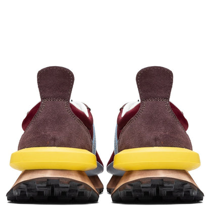 Nylon Running Sneaker - Burgundy/Light Blue