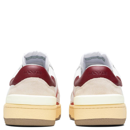 Tennis Low Top Sneaker - White/Red