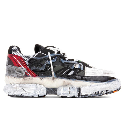 Fusion Sneaker Low Top in Black/White/Red