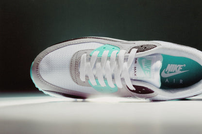 Air Max 90 - White/Particle Grey/Hypher Turq/Black