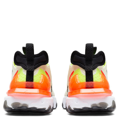 Women's React Vision - Pale Ivory/Black/Volt/Laser Crimson