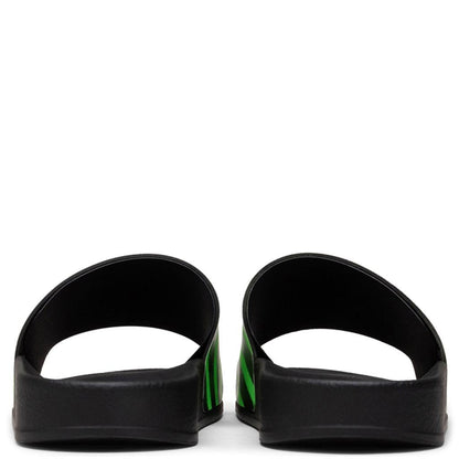 Spray Stripes Slider - Black/Green