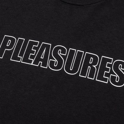 Outline L/S T-Shirt - Black/Maroon