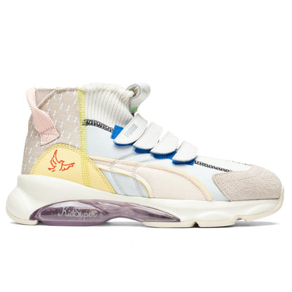 Puma x KidSuper Studios Cell Dome Sock - Whisper White/Silver Grey