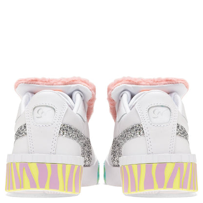 Puma x Sophia Webster Women's Cali Fur - Puma White-Metallic Silver