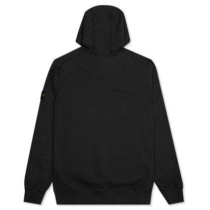 Cotton Hooded Sweatshirt - Black