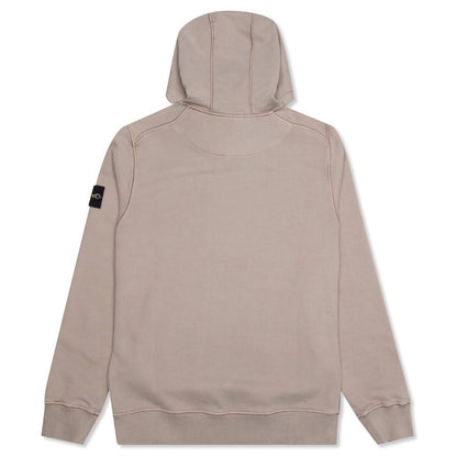 Cotton Hooded Sweatshirt - Mud