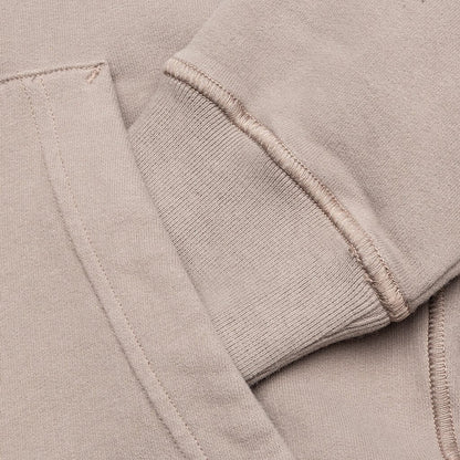 Cotton Hooded Sweatshirt - Mud
