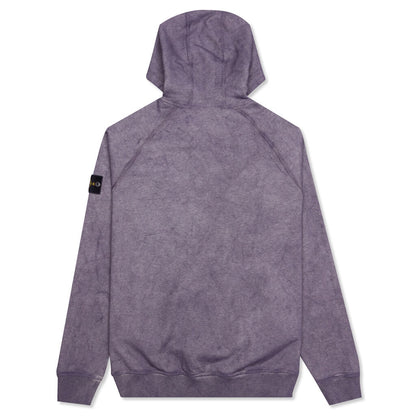 Dust Color Treatment Hoodie - Magenta Melange